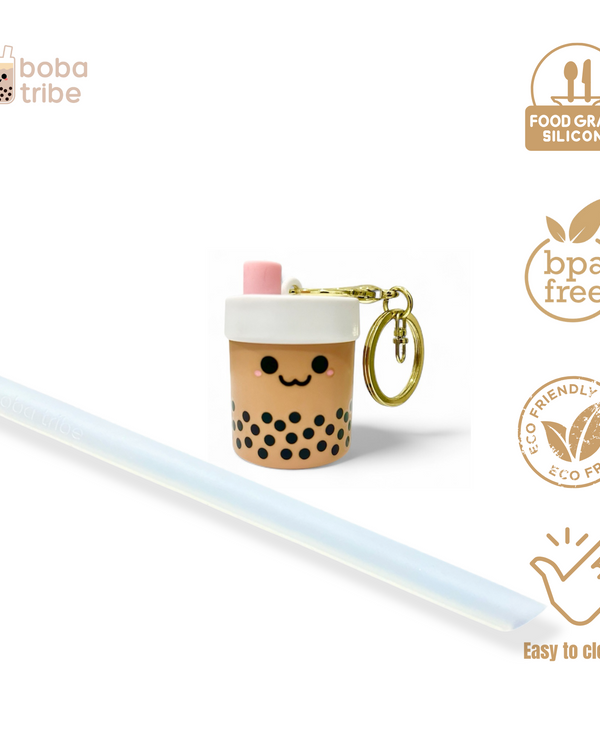 BobaPocket™ Reusable Straw Keychain