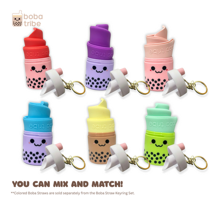 BobaPocket™ Reusable Straw Keychain