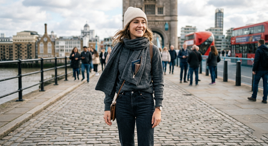 Transformable Travel Scarf Hoodie