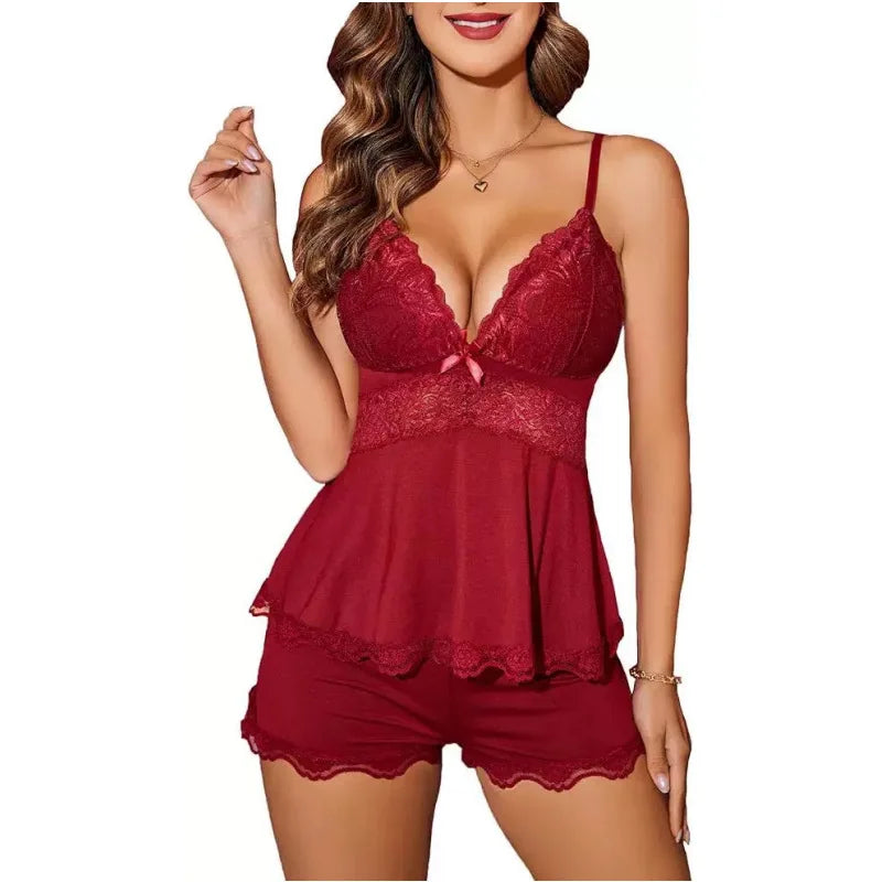 Midnight Kiss Lace Set